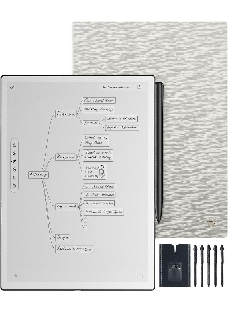 iFLYTEK مجموعة iFLYTEK AINOTE 2 اللوحي الورقي الرقمي مقاس 10.6 بوصة مع غلاف واقٍ وقلم قابل لإعادة التعبئة - Image 1