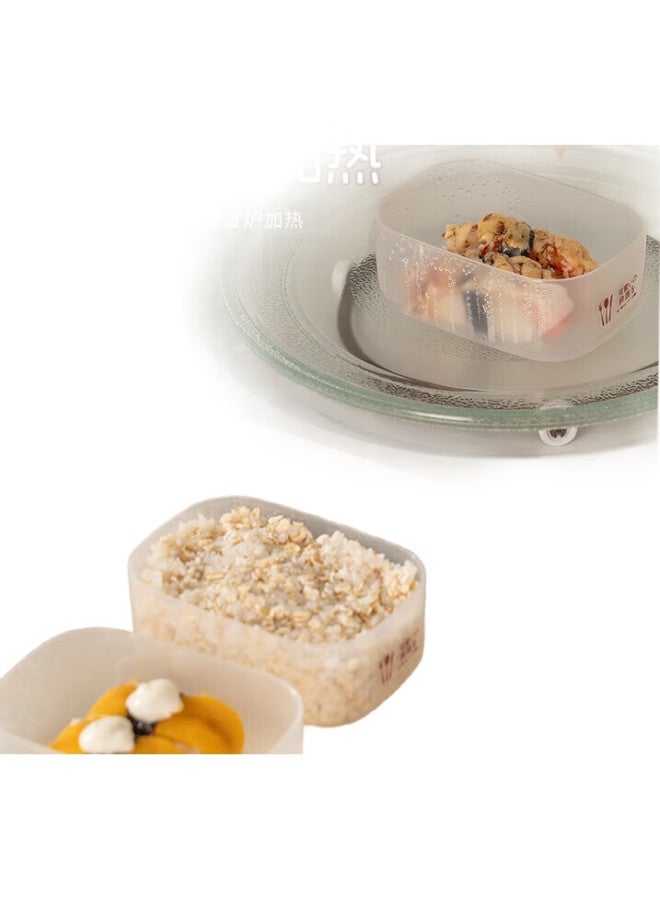 Caizhi Rice Storage Containers, Refrigerator Food Keepers, Storage Boxes, Lunch Boxes, Bento Boxes, Microwave-Safe, Set Of 6, Cz6628 - Image 2