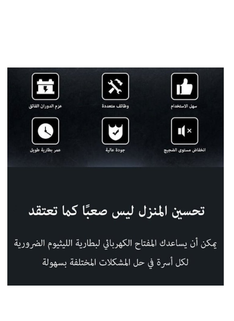 جيرزون - ترقية GearZone مفتاح الربط اللاسلكي عالي القوة بدون فرش مع بطاريتين، عزم دوران قابل للتعديل مع الملحقات وصندوق الأدوات - Image 1