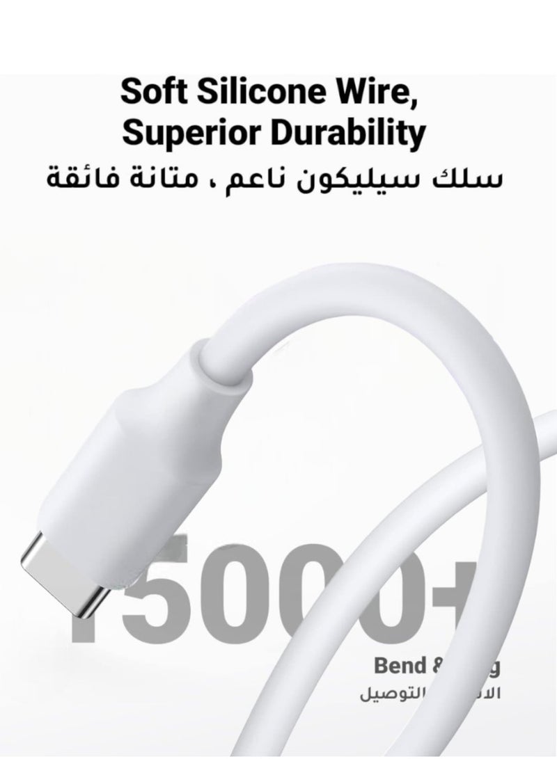 iPhone 15 Fast Charger Cable 20W Foldable USB C Power Adapter with 60W Cable for iPhone 15 Pro Max/15 Pro/15/15 Plus, iPad, Samsung, Xiaomi, OnePlus - Image 5