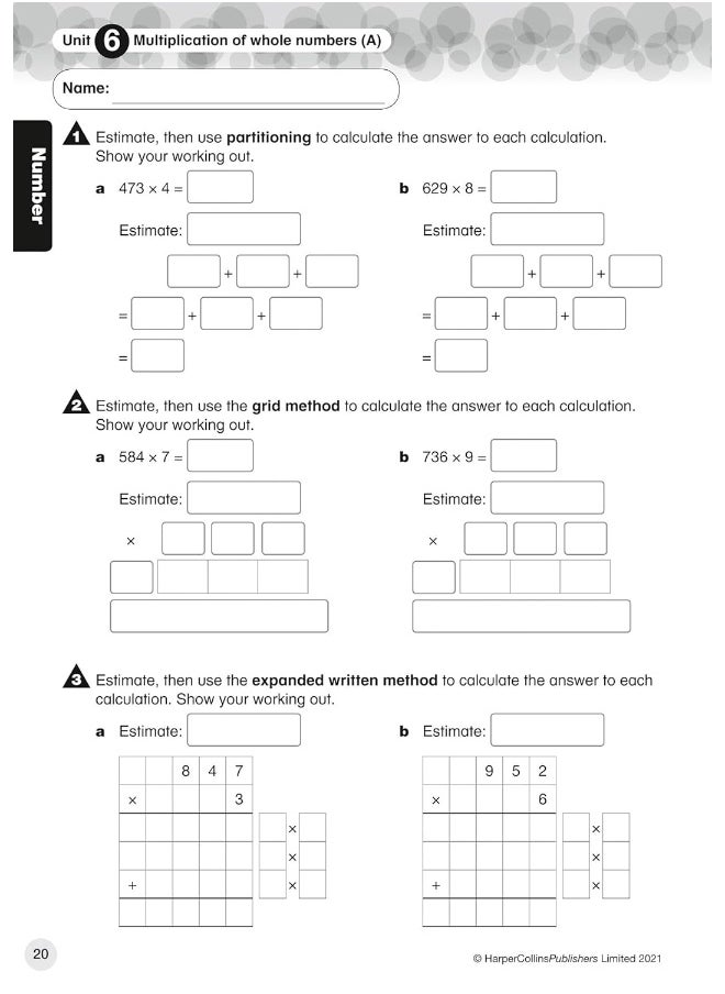Collins International Primary Maths Progress Book: Stage 5  - Image 3