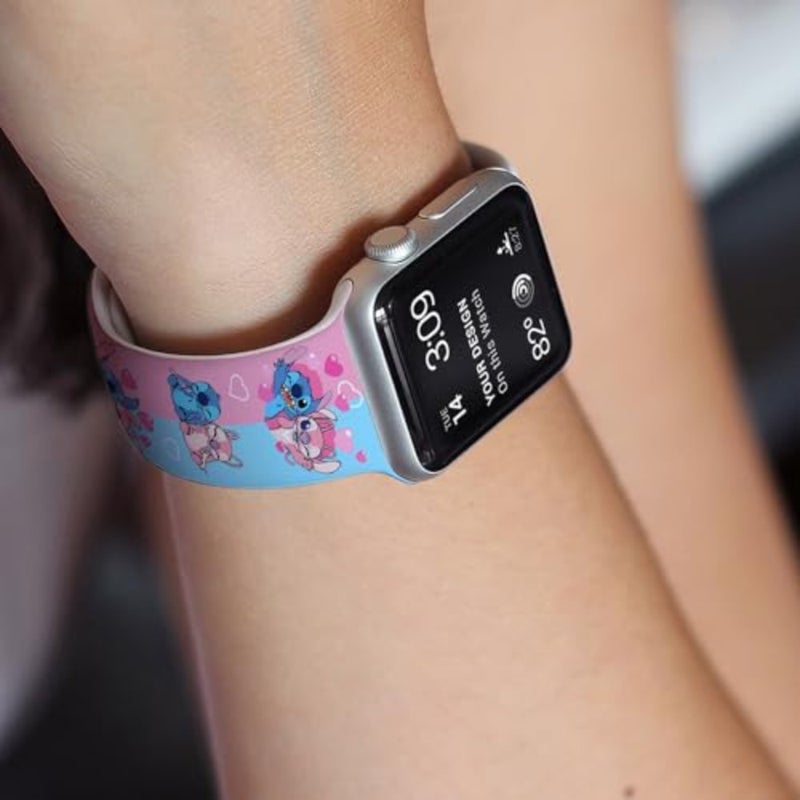 Cartoon Band Compatible with Apple Watch 38mm/40mm/41mm/42mm/44mm/45mm/46mm, Cute Bands Replacement for Apple Watch Series 10 9 8 7 6 5 4 3 SE2, Silicone iWatch Band for Women Men - Image 2