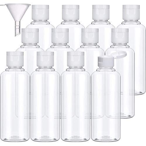 DIY Crafts DIY Crafts 24 Botles Funnel ClearTransparent FlipCap 200ml Transparent Plastic Air Flight Travel Bottle Transparent Plastic Air Flight Travel Bottle S24 Botles Funnel ClearTransparent  - Image 1
