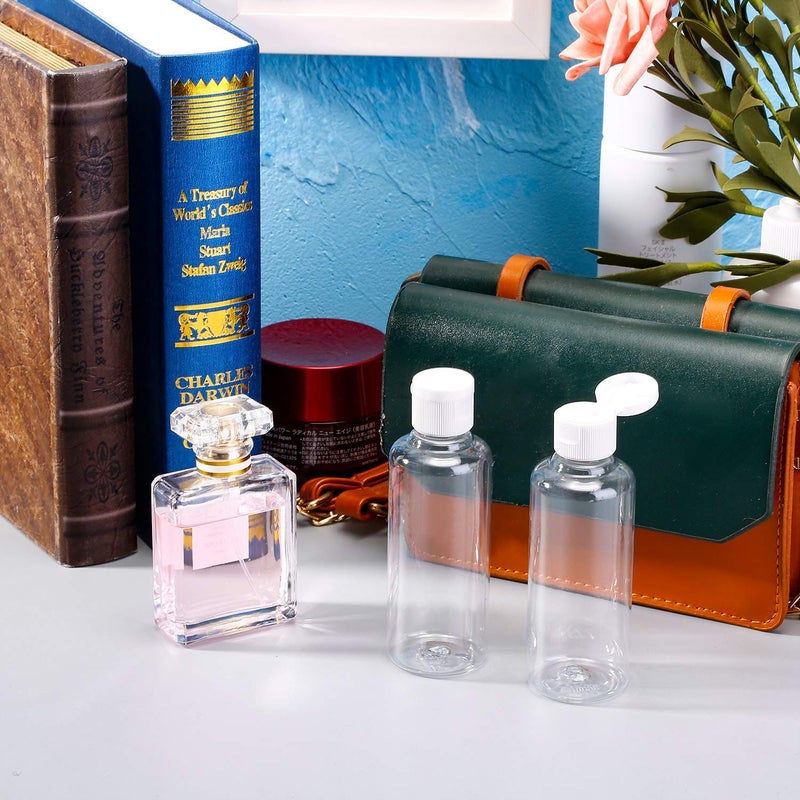 DIY Crafts DIY Crafts 24 Botles Funnel ClearTransparent FlipCap 200ml Transparent Plastic Air Flight Travel Bottle Transparent Plastic Air Flight Travel Bottle S24 Botles Funnel ClearTransparent  - Image 3