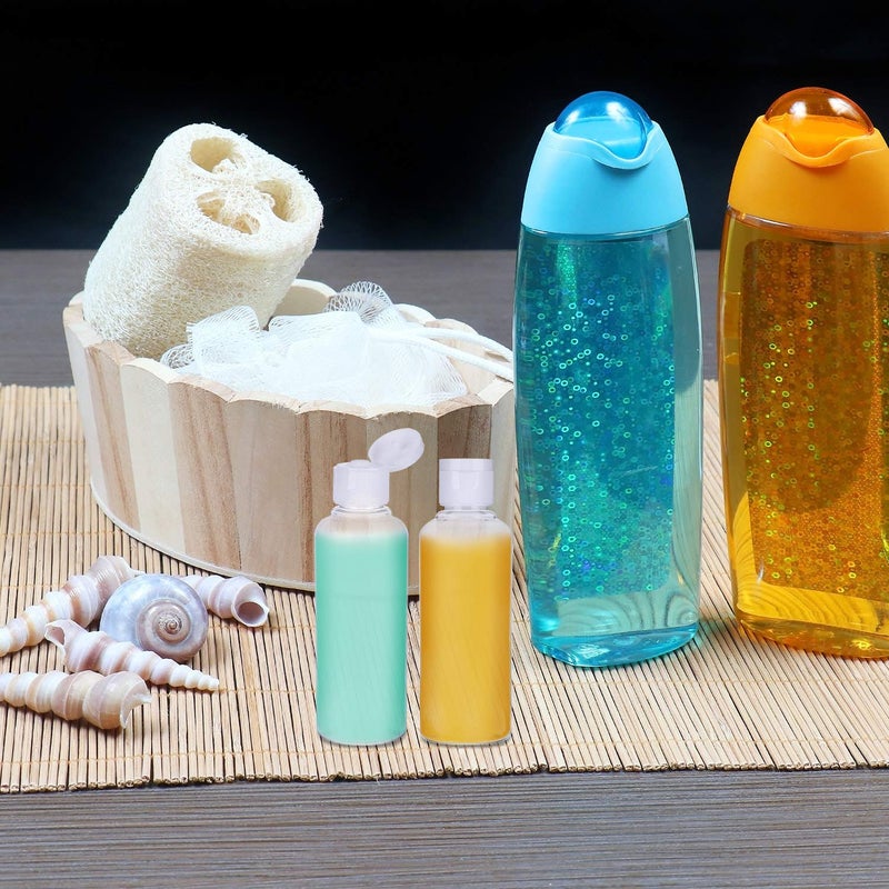 DIY Crafts DIY Crafts 24 Botles Funnel ClearTransparent FlipCap 200ml Transparent Plastic Air Flight Travel Bottle Transparent Plastic Air Flight Travel Bottle S24 Botles Funnel ClearTransparent  - Image 5