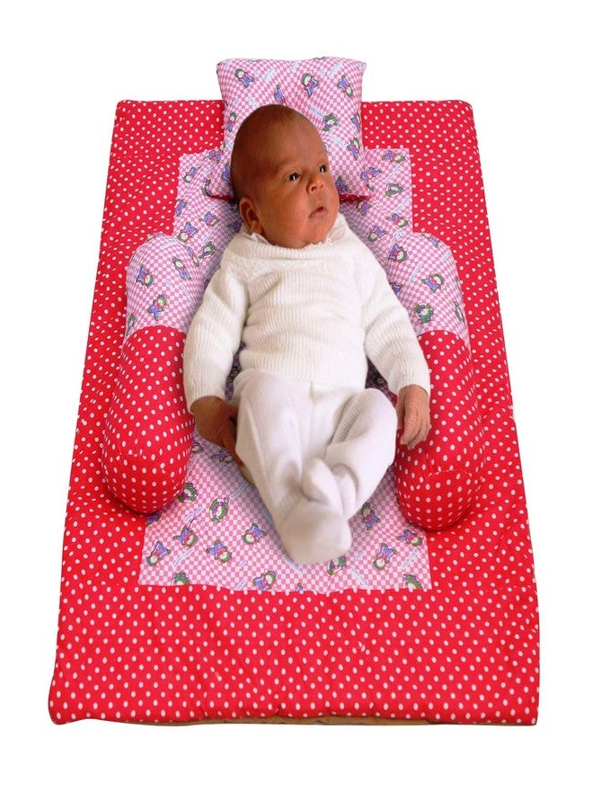 Creative Textiles Cotton Multicolor Baby Bedding Set 4Pc Feels Like Mother's Lap (Blue Bus Design) Soft Cotton Material NestUltra Soft Cusioned - Image 4