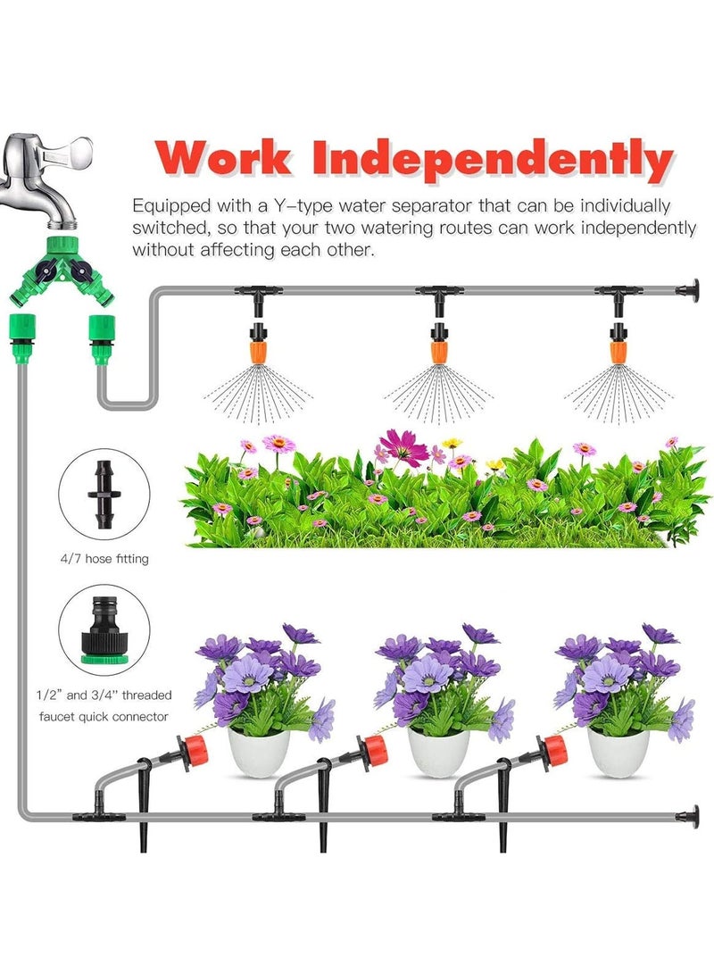 عام التلقائي مايكرو بالتنقيط الري عدة 30 متر توفير المياه حديقة الدفيئة الري رذاذ الذاتي سقي أطقم التلقائي الباحة التغشية نظام سقي النبات - Image 2