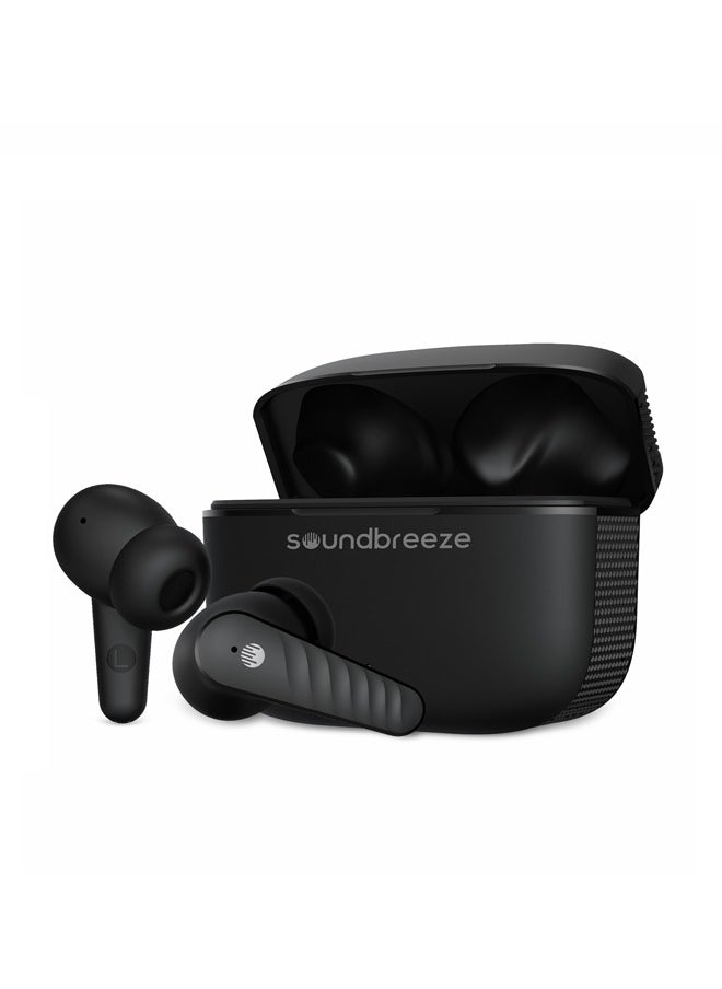 Soundbreeze - SEEKEN Soundbreeze Wireless Bluetooth Earbuds - Black | 40 Hours Playtime | Campatible with Iphone and Samsung | Premium Design | High-Quality. - Image 1