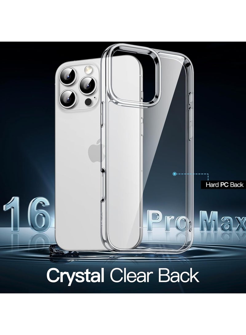 Mismo Clear Shockproof Case for iPhone 16 Pro Max – Ultra Thin Transparent TPU Cover, Anti-Scratch & Anti-Yellowing Crystal Clear Protective Bumper Case - Clear - Image 5
