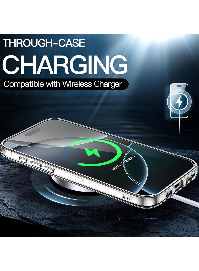 Mismo Clear Shockproof Case for iPhone 16 Pro Max – Ultra Thin Transparent TPU Cover, Anti-Scratch & Anti-Yellowing Crystal Clear Protective Bumper Case - Clear - Image 3