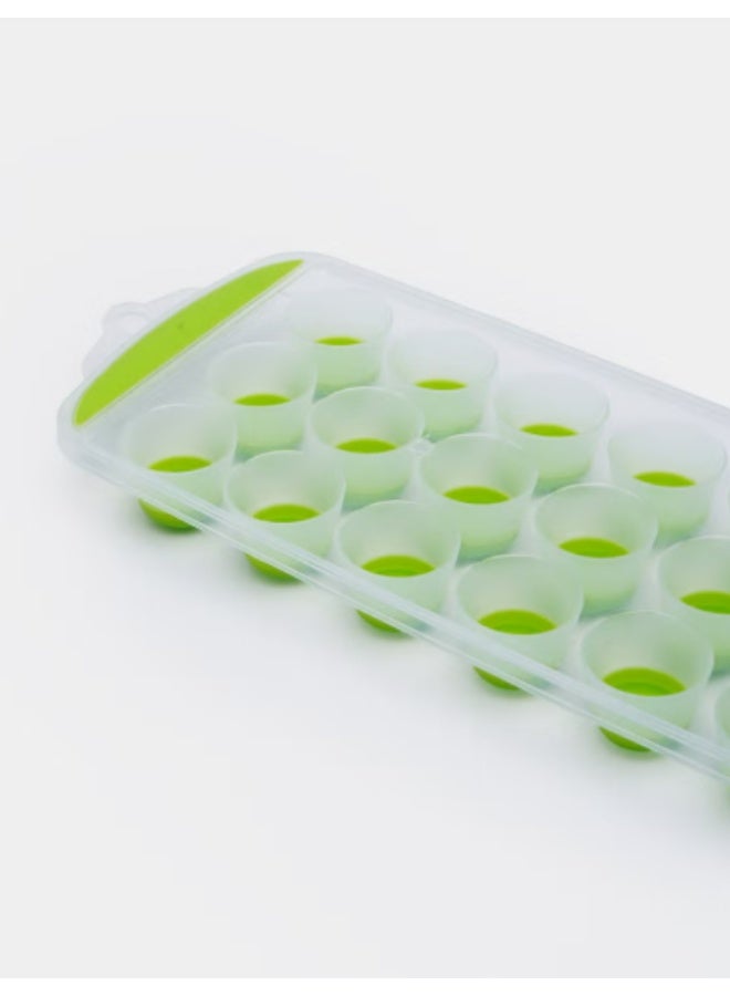 قالب ثلج سيليكون – 18 خانة دائرية، تصميم سهل الإخراج، متعدد الألوان - Image 4
