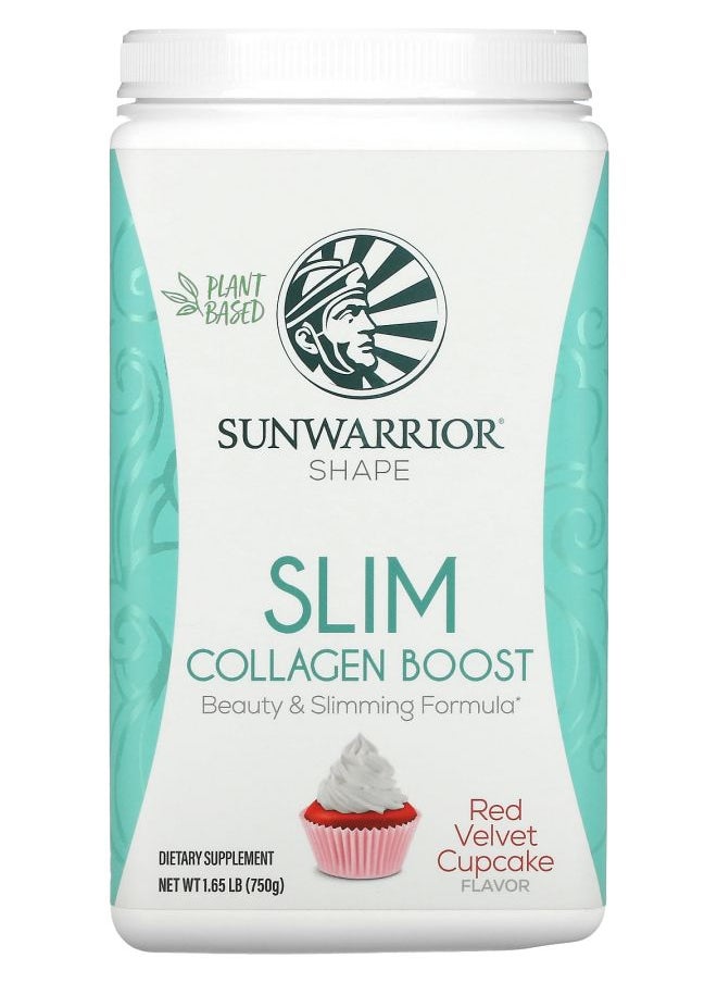 Sunwarrior Shape Slim Collagen Boost Red Velvet Cupcake 1.65 lb (750 g) 