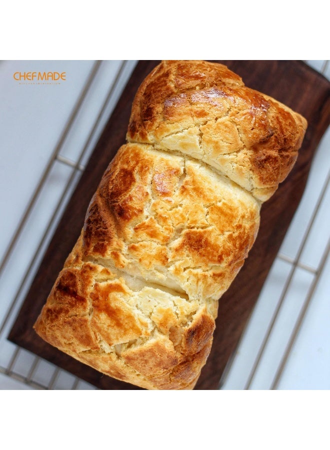 CHEFMADE WK9054c Non-Stick Corrugated Loaf Pan with Cover, 450g - Image 4
