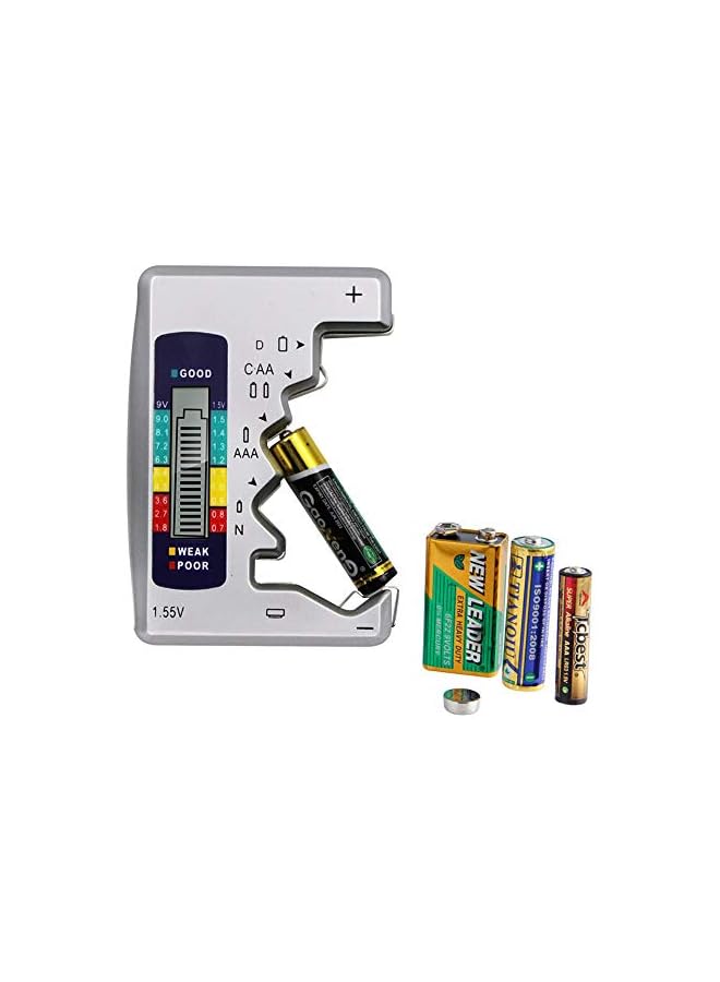 PROMASS promass Universal Battery Tester, Multi-level stationary battery card slot LCD Display, Multi Purpose Cell Checker Tester for AA AAA C D 9V 1.5V Button Cell  - Image 2
