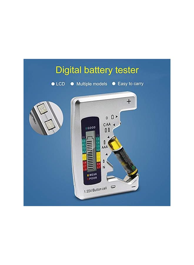 PROMASS promass Universal Battery Tester, Multi-level stationary battery card slot LCD Display, Multi Purpose Cell Checker Tester for AA AAA C D 9V 1.5V Button Cell  - Image 4