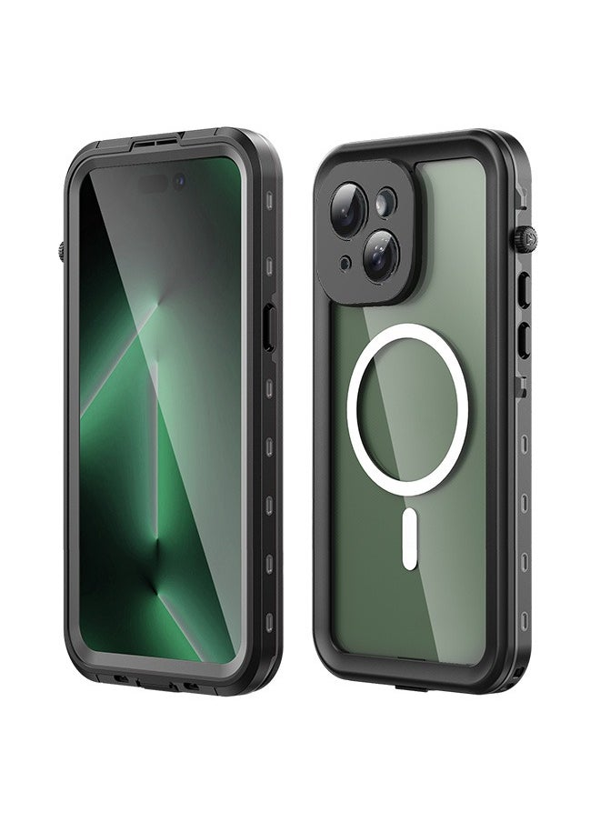 Motim iPhone 14 Plus Magnetic Case Waterproof Case, Full Protective Case with Screen Protector, Heavy Duty Protective Shockproof Hard Back Cover for iPhone 14 Plus  - Image 1