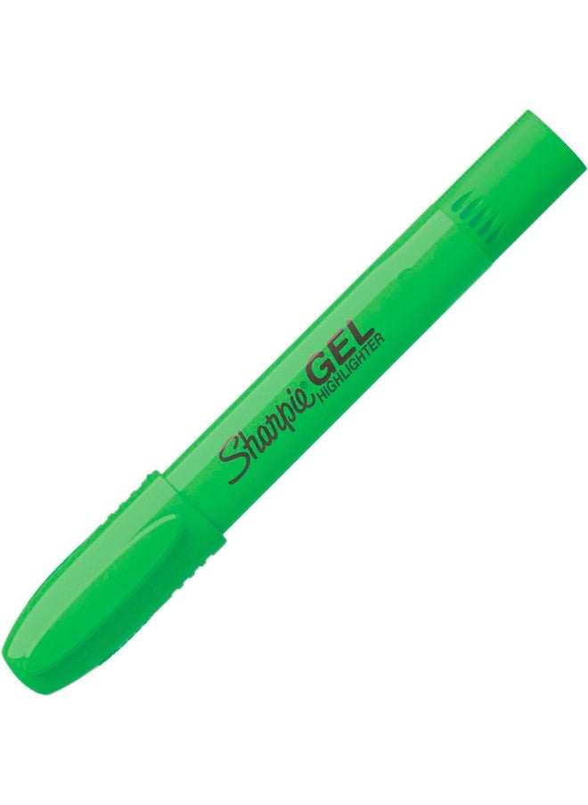 Sharpie - SHARPIE Gel Highlighters, Bullet Tip, Assorted Fluorescent Colors, 5 Count Pack, Smear and Bleed Resistant, Long-lasting and Uncapable - Image 1