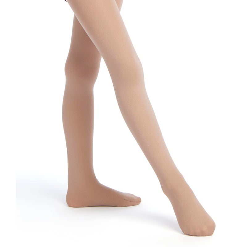 Danskin Big Girls' Student Footed Tight,Light Toast,M (8/10)