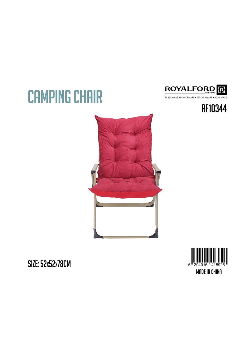 Royalford Camping Chair, Lightweight Campsite Portable Chair, RF10344 | Perfect for Camping, Festivals, Garden, Caravan Trips, Fishing, Beach and BBQs - Image 4