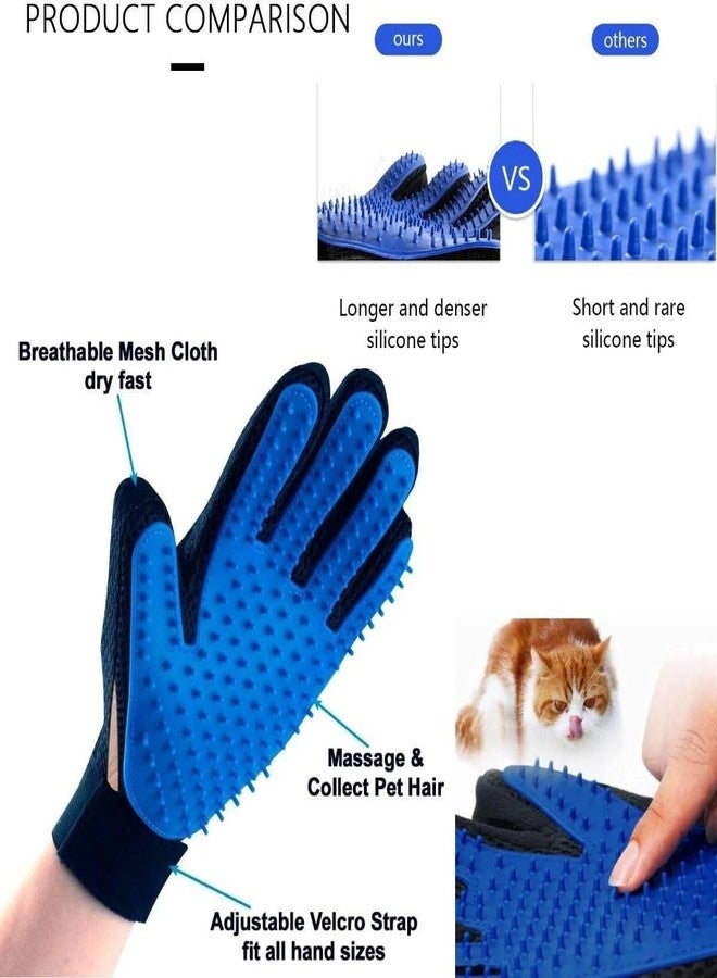 Agirav Dog Brush Comb Set with Nail Clipper and Grooming Glove for Cats and Dogs, Multi Colour - Image 2