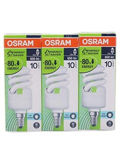 Osram Osram Mini Twist Energy Saver Bulbs (White, Pack of 3)  - Image 1