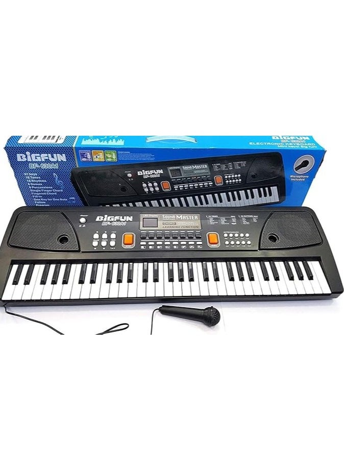 BIGFUN Digifun 61-Key Electronic Piano with Microphone: Start Your Child's Pro Musical Journey!  - Image 1