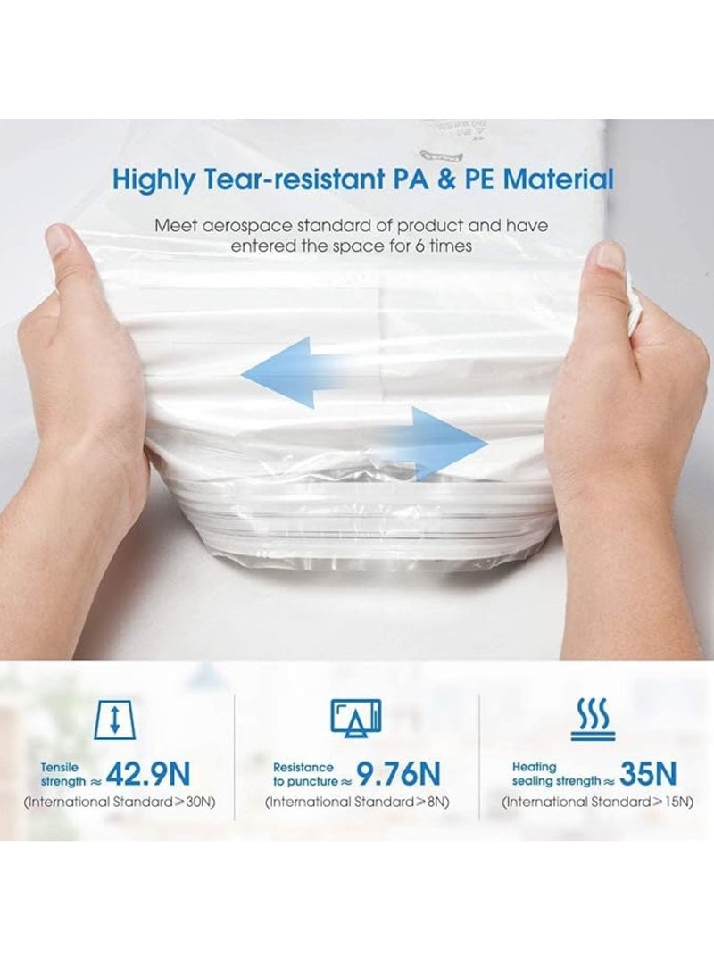 Vacuum Storage Bag Space Saver Pressure Bag for Storing Clothes Beddings Towels Reusable And Wear Resistant 12 Pcs 60X80CM