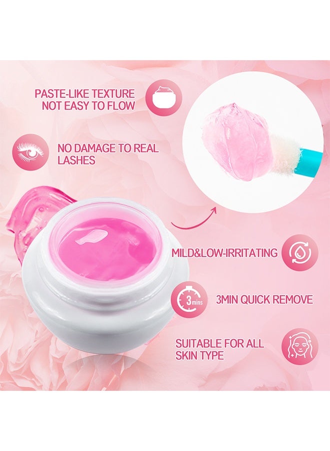 ARISON LASHES Eyelash Extension Remover Cream 5G, Lash Extension Remover Dissolves Powerful For Lash Extensions Lash Glue Remover Low Irritation For Sensitive Skin, Lash Clusters Cream Lash Glue Remover (Peach) - Image 5
