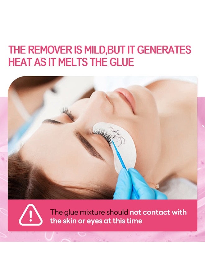 ARISON LASHES Eyelash Extension Remover Cream 5G, Lash Extension Remover Dissolves Powerful For Lash Extensions Lash Glue Remover Low Irritation For Sensitive Skin, Lash Clusters Cream Lash Glue Remover (Peach) - Image 4