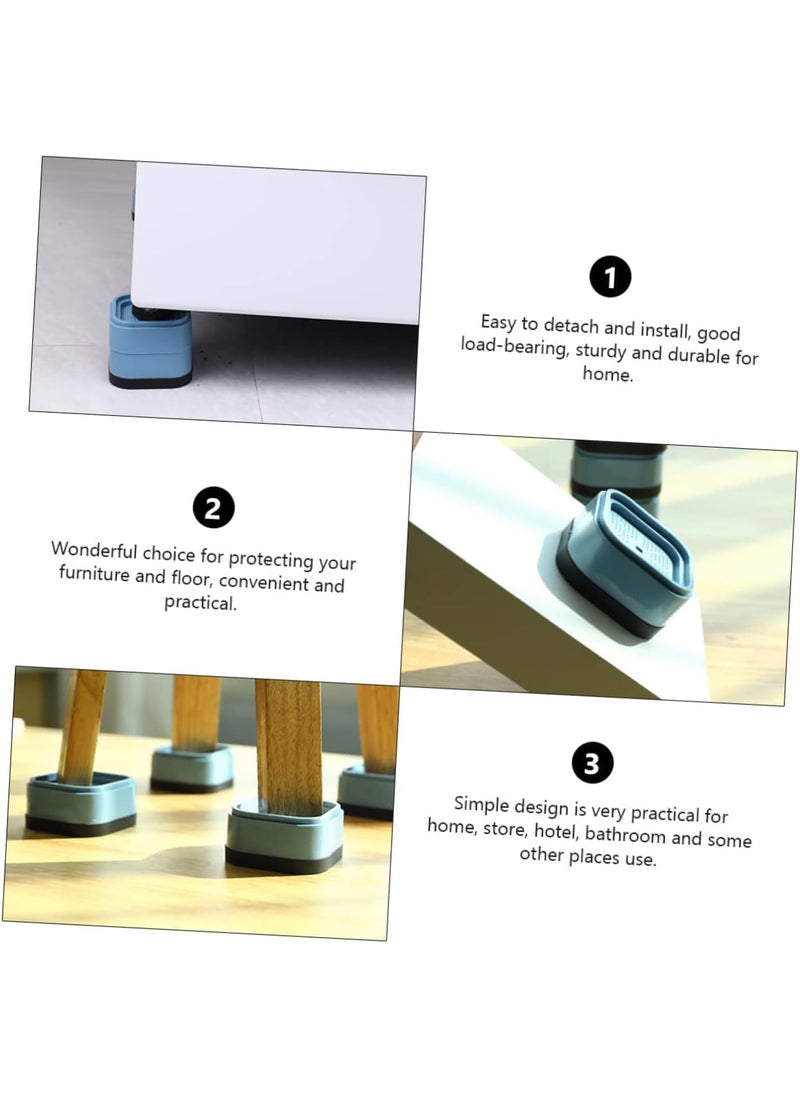 Sugalsu Sugalsu Bed Riser Furniture risers Stackable Table Risers Heavy Duty Adjustable Bed Table Leg Extender Furniture Lifts Support for Beds Desks Sofa Tables and Chairs Riser Pack of 4  - Image 3