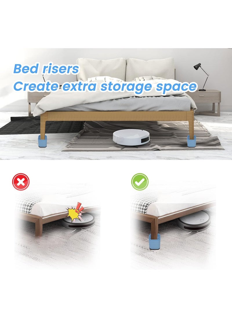 Sugalsu Sugalsu Bed Riser Furniture risers Stackable Table Risers Heavy Duty Adjustable Bed Table Leg Extender Furniture Lifts Support for Beds Desks Sofa Tables and Chairs Riser Pack of 4  - Image 5