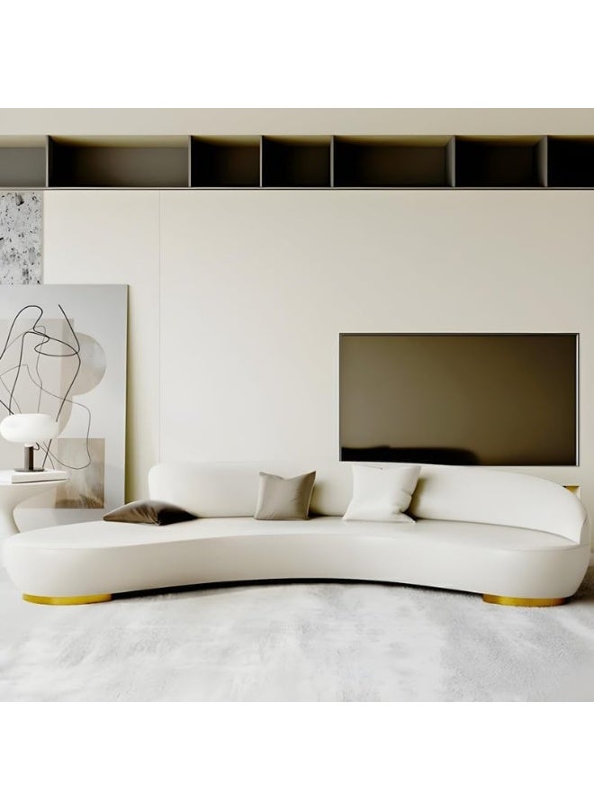 Comfynest Comfynest Modern Wood Sofa with Tech Cloth Upholstery and Stain Resistant Design 