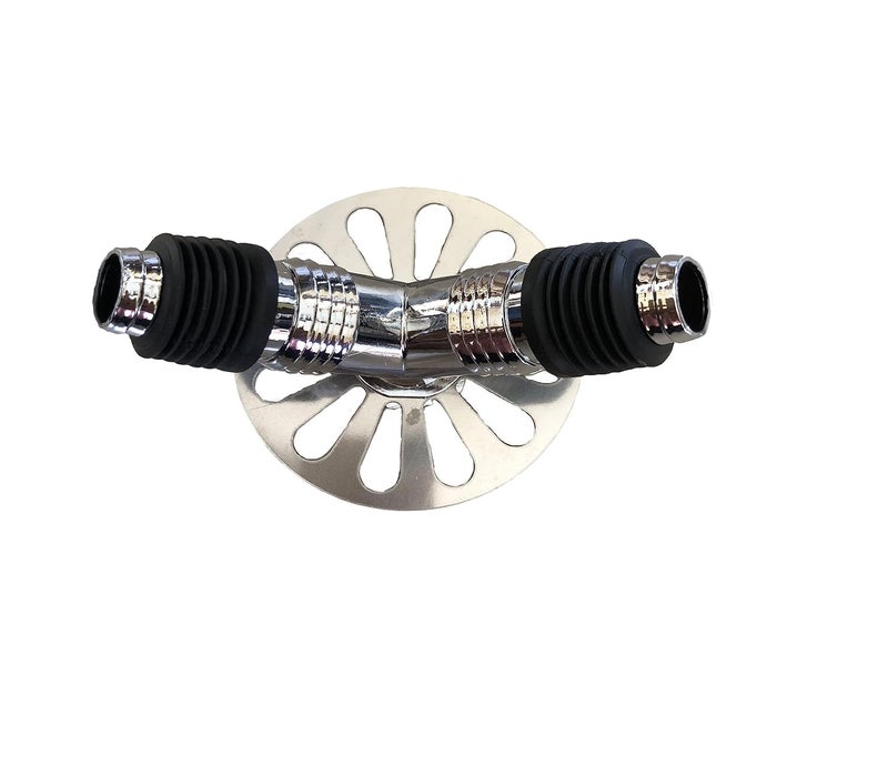 Rasdion Stainless Steel Bathroom Floor Drain Connector Assembly Drainer For Washing Machine Outlet Pipe YModel With Outer Ring125 Cm 3 Cm - Image 3