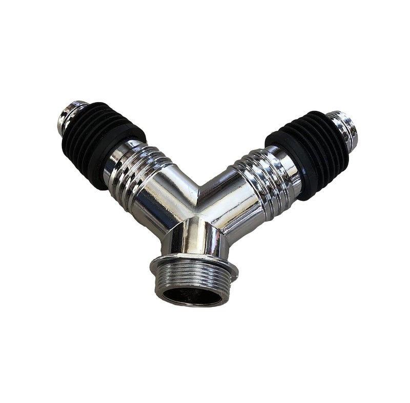 Rasdion Stainless Steel Bathroom Floor Drain Connector Assembly Drainer For Washing Machine Outlet Pipe YModel With Outer Ring125 Cm 3 Cm - Image 4