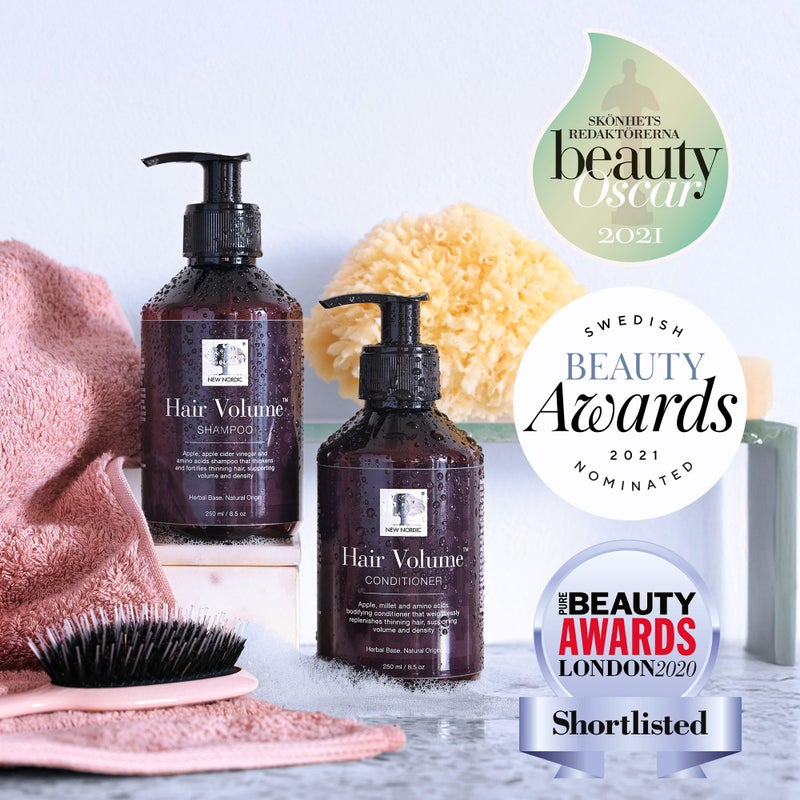 New Nordic Hair Volume Conditioner, Creamy Herbal Recipe to Weightlessly Hydrate, Volumize, Soften & Shine, Vegan, Clean Ingredients, 8.5 Fl Oz - Image 3