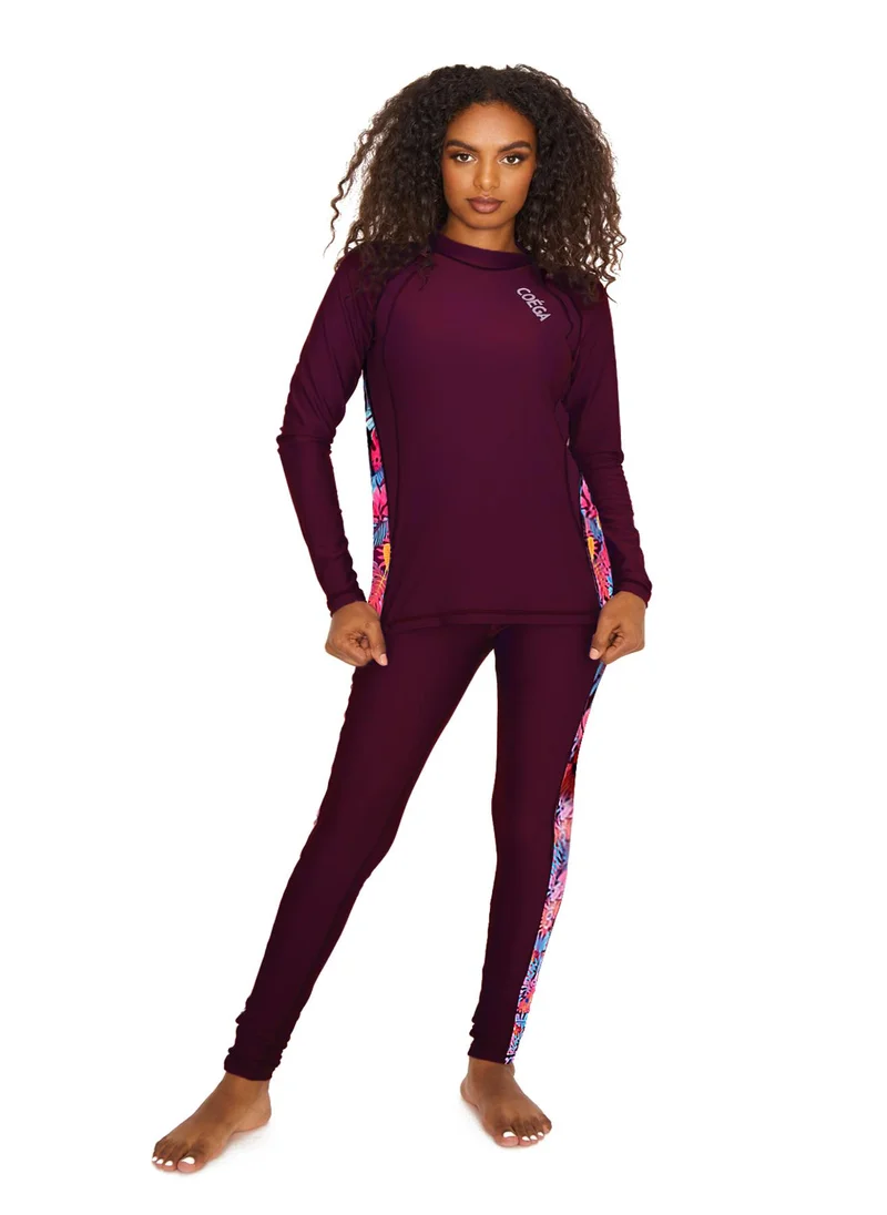 COEGA SUNWEAR COEGA Ladies Tights - Purple Tropical