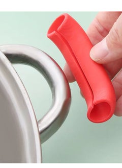 SYOSI Hot Handle Holder, Pot Handle Sleeve Pack of 16,  Assist Handle Holder Grip, Heat Resistant, Non Slip Pot Grip Handle Sleeve, Silicone Pot Handle Sleeve Covers  - Image 2