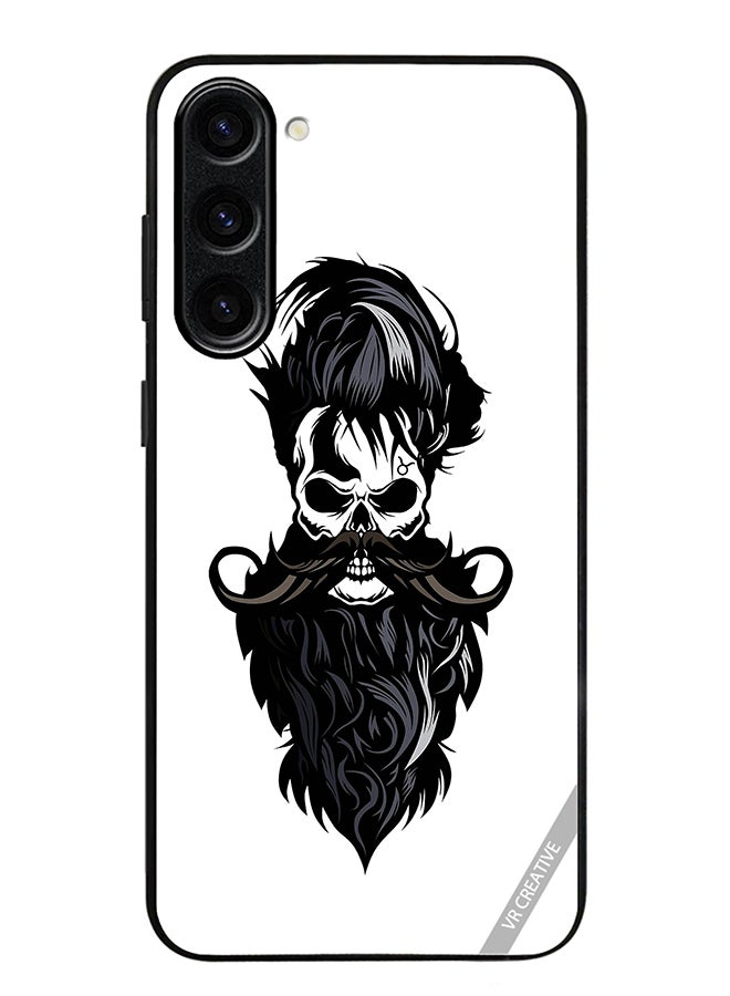 VR CREATIVE Protective Case Cover For Samsung Galaxy S24 Skull Beard Design Multicolour - Image 1