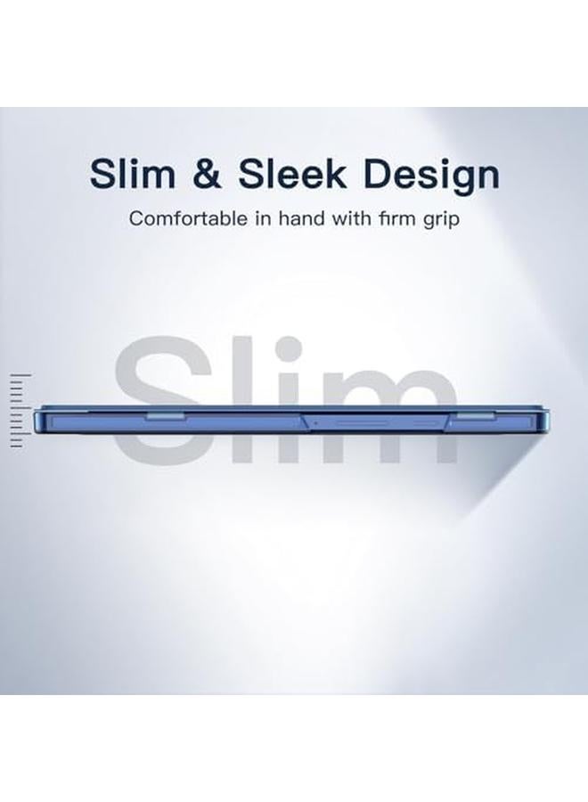 Jetech Case For Samsung Galaxy Tab A9 8.7 Inch 2023 Slim Translucent Back Tri Fold Folio Stand Protective Tablet Cover Navy - Image 2