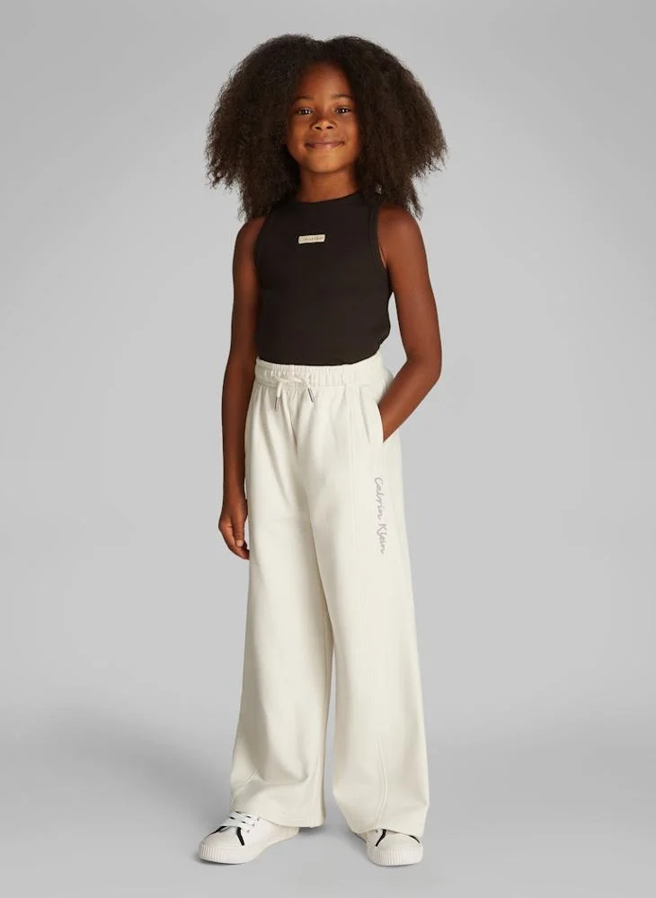 Calvin Klein Jeans Kids Logo Wide Leg Sweatpants