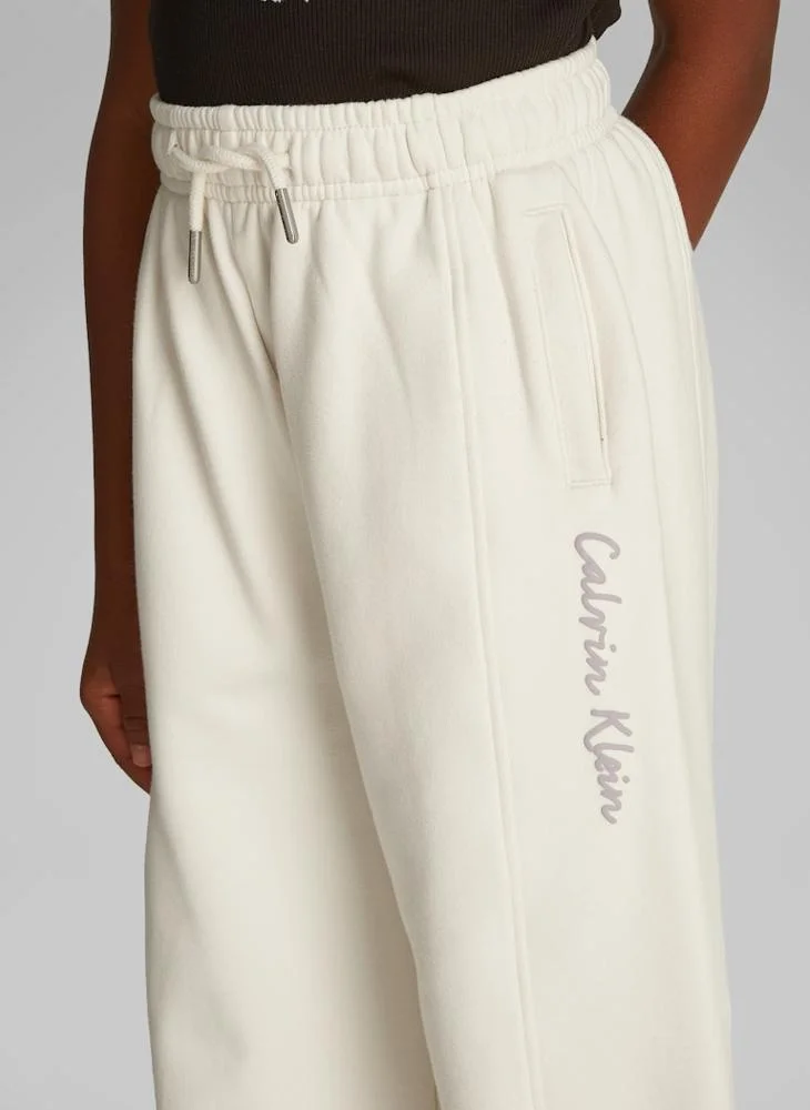 Calvin Klein Jeans Kids Logo Wide Leg Sweatpants