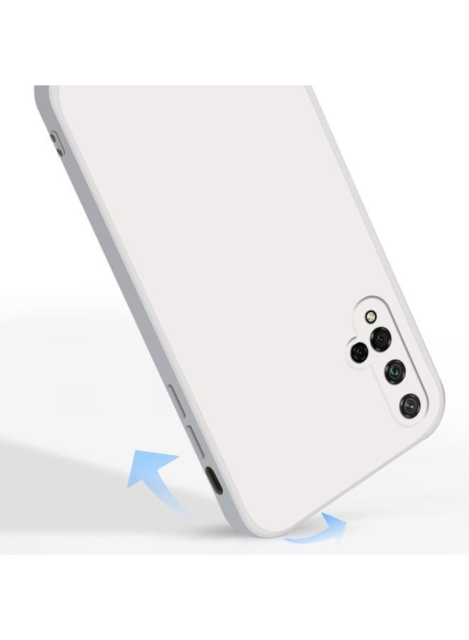 زبون جراب لهاتف Honor 20 بلون سادة من السيليكون السائل المقلد بحافة مستقيمة وغطاء حماية كامل مقاوم للسقوط - Image 5