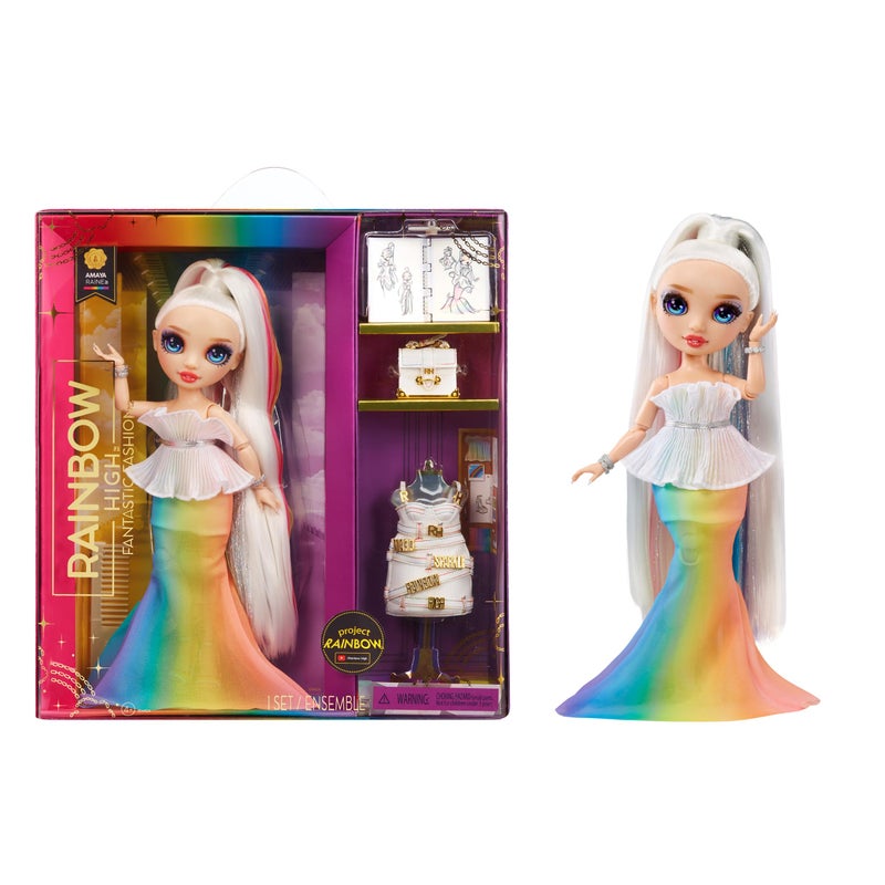 Rainbow High Fantastic Fashion Amaya Raine â€“ Rainbow 11â€ Fashion Doll and Playset with 2 Complete Doll Outfits, and Fashion Play Accessories, Great Gift for Kids 4-12 Years Old - Image 1