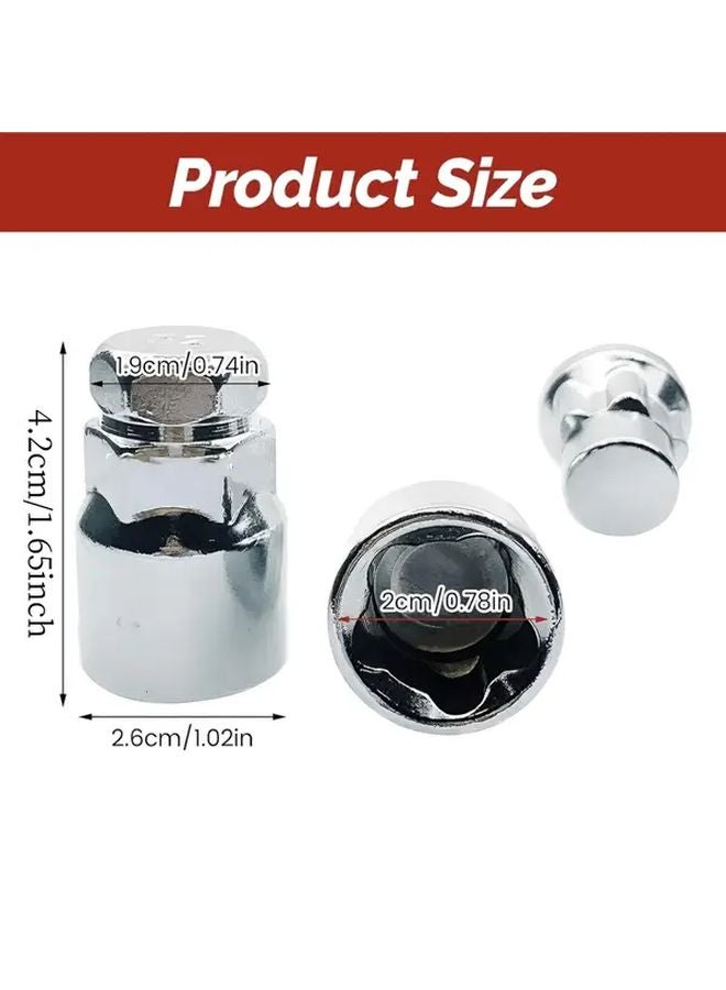 Set Of 5 M12 x 1 5 Locking Wheel Nuts Anti Theft Key Kit For Ford Toyota Nissan - Image 4