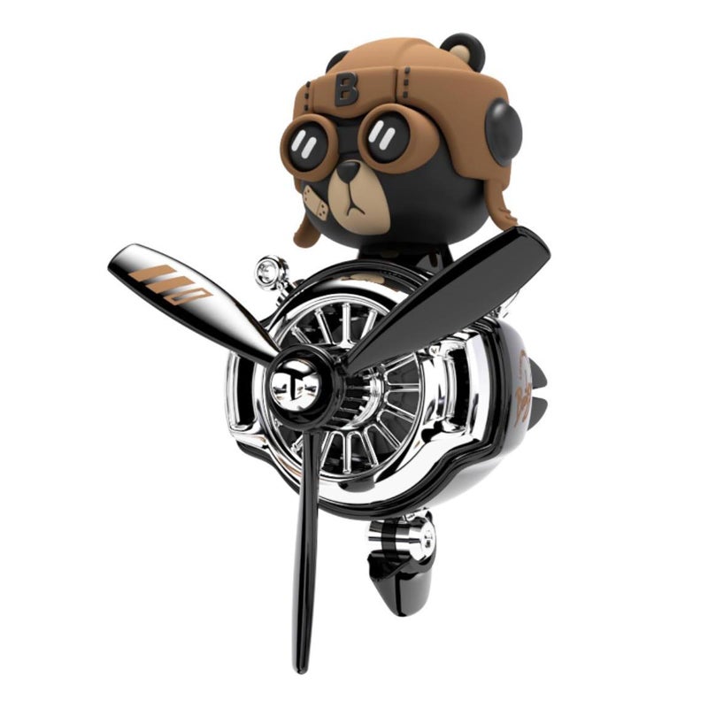 Fancemot BiBi Bear Car Air Fresheners Pilot Car Diffuser Cute Car Perfume Funny Car Fragrance