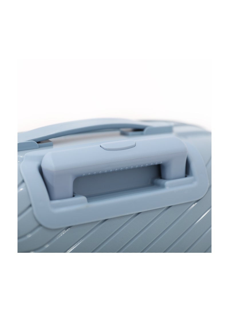 Fancl FANCL 3-Piece Hard-Side Polypropylene Luggage Set – Lightweight, Durable, Spinner Trolley with TSA Lock,Blue (BC-12"S-20",M-24",L-28",XL-32")  - Image 5