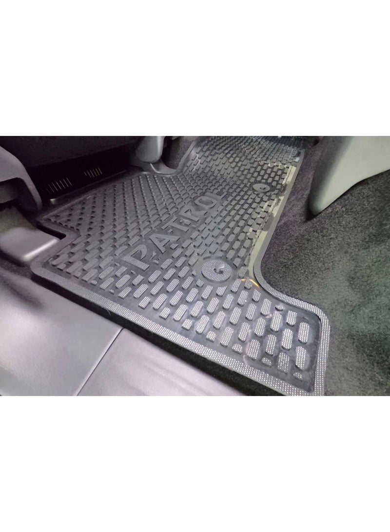  م م ذ ح م ش ﻦﻔﻳرد بطانات سجادات الأرضية الداخلية المطاطية لسيارة باترول Y62 - Image 2