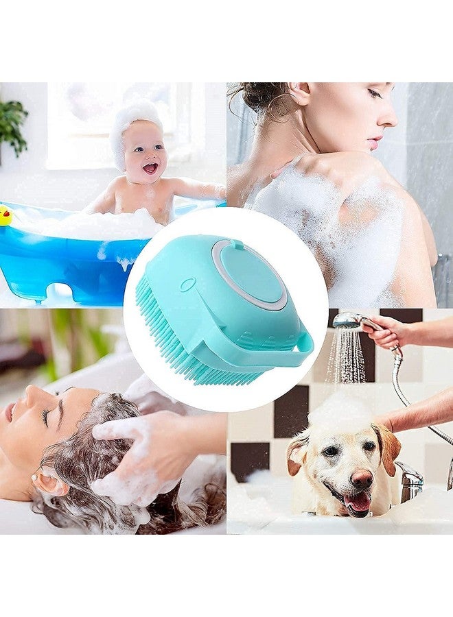CHEAPERZONE Body Bath Brush, Silicone Soft Cleaning Bath Body Brush with Shampoo Dispenser - Skin Massage Brush Bath Bathroom Accessories [MULTICOLOUR-1 PCS] - Image 3
