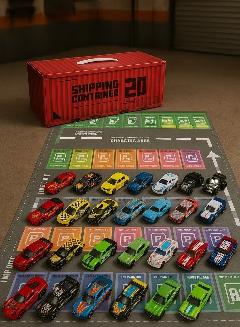 باكا رابيت مجموعة ألعاب سيارات مصبوبة للأطفال - 48 سيارة معدنية صغيرة فريدة مع حقيبة تخزين في المرآب - لعبة تعليمية وممتعة للأولاد والبنات من سن 3 سنوات فما فوق - Image 3