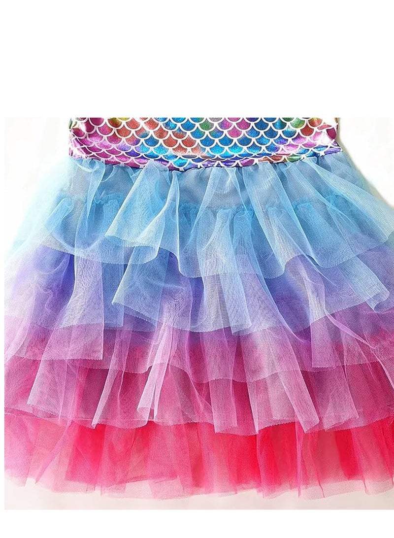 GROWSTEADY Girls Dresses for Summer Short Sleeve Kid Clothes Party  - Image 3